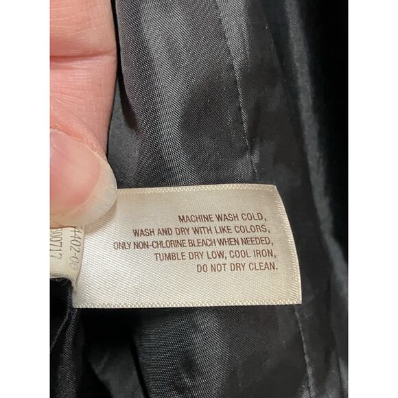 Old Navy Puffer Coat Woman’s Sz L Tall Black Gloss Quilted Outdoor Made In 2011 - Picture 6 of 13